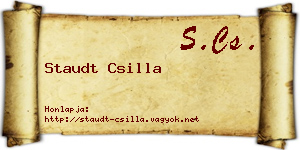 Staudt Csilla névjegykártya