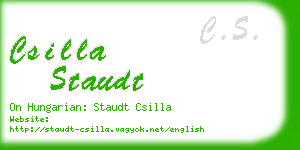 csilla staudt business card